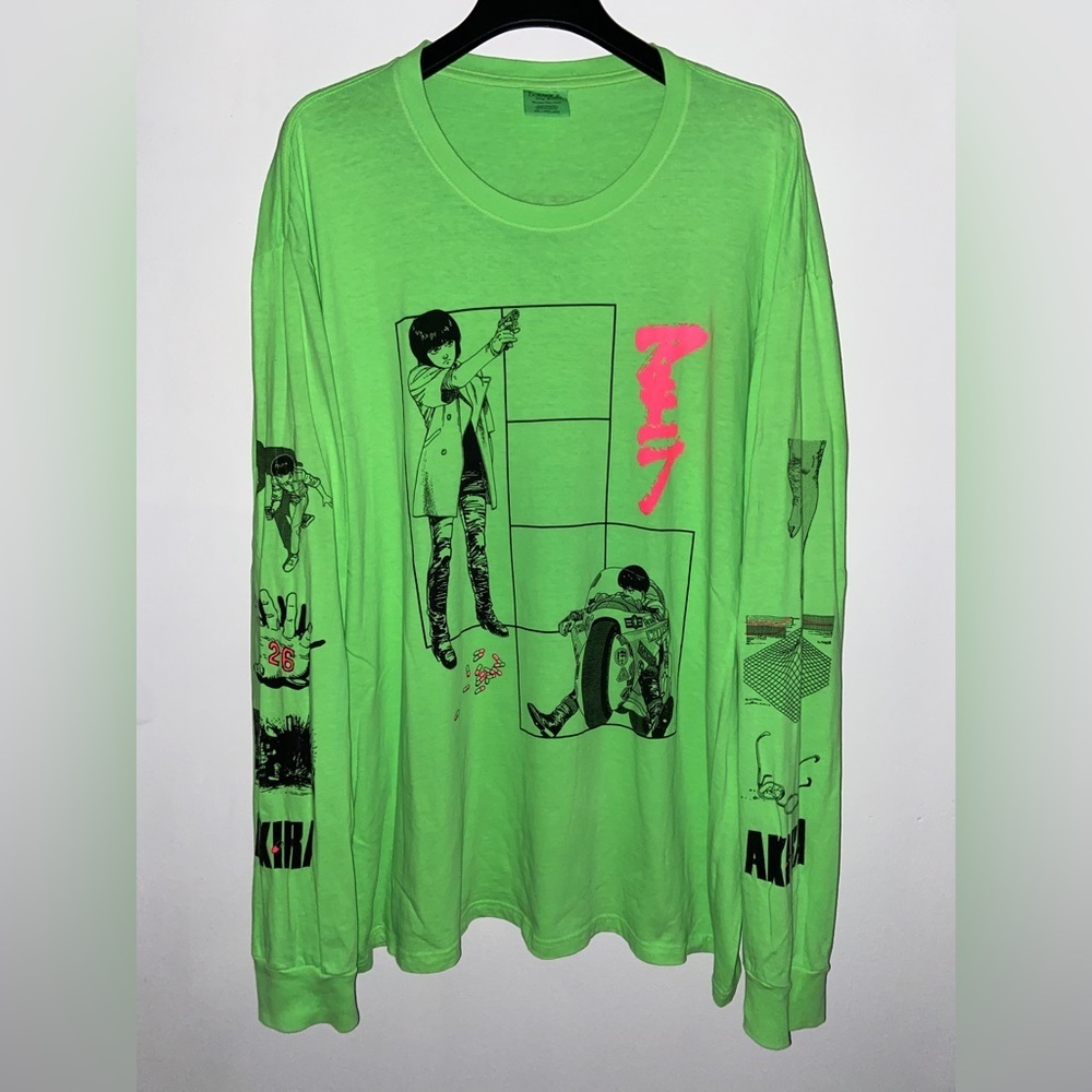 AKIRA Anime Long Sleeve Tee XXL 1/1 Custom Merch UNI Neon​​